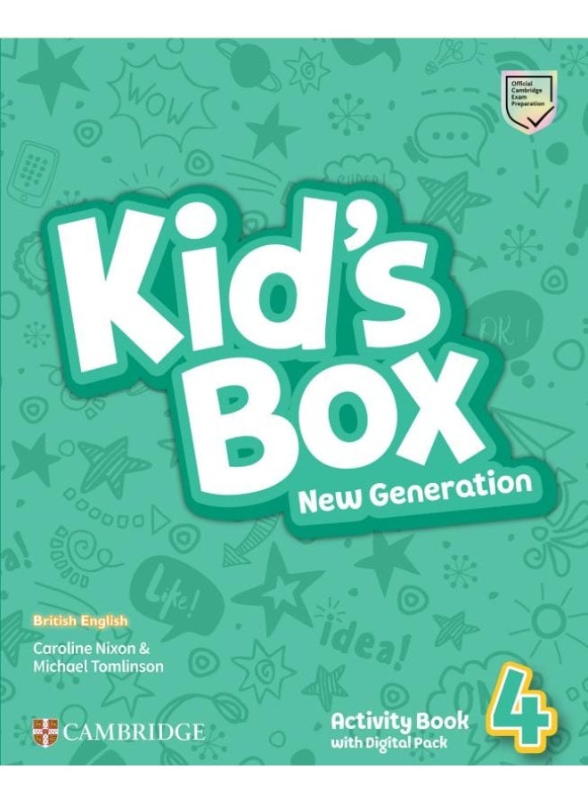 Kid's Box New Generation Level 4 Activity Book with Digital Pack - British English Edition - By Caroline Nixon & Michael Tomlinson - Cambridge University Press - Image 1
